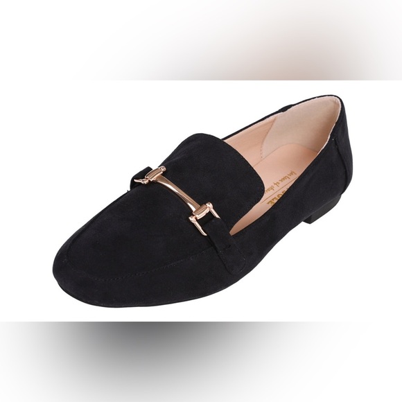 Feversole‎ Women's Fashion Trim Deco Loafer Flats Faux Suede - Picture 5 of 7